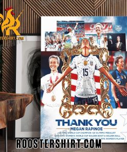 Thank You Megan Rapinoe Career Women’s Soccer Poster Canvas