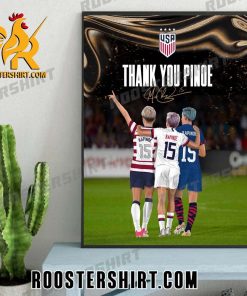 Thank You Megan Rapinoe Signature US Womens National Soccer Team Poster Canvas
