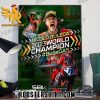 Welcome Nicolo Bulega 2023 World Champions Poster Canvas