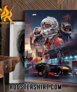 Welcome Sebastian Vettel Red Bull Racing Singapore GP 2023 Poster Canvas