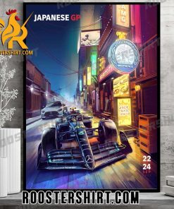 Welcome to Japanese GP 2023 Mercedes-AMG PETRONAS F1 Team Poster Canvas