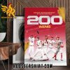Welcome to the 200-win club Adam Wainwright St Louis Cardinals Poster Canvas