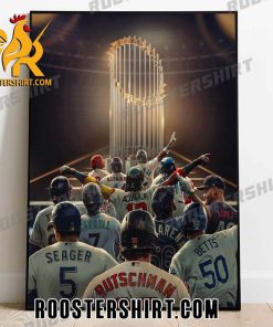 12 Teams MLB Joins World Series Champions Postseason 2023 Poster Canvas