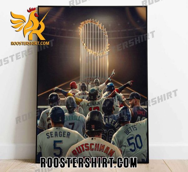 12 Teams MLB Joins World Series Champions Postseason 2023 Poster Canvas