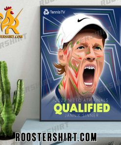 2023 Nitto ATP Finals Qualified Jannik Sinner Poster Canvas
