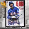 Adolis Garcia 15 RBI Most Ever In A Postseason Series Texas Rangers Champs World Series Poster Canvas