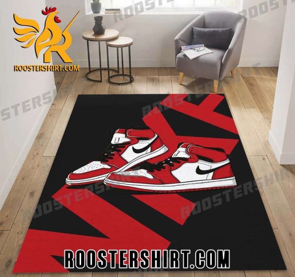 Air Jordan Sneaker Mix Nike Brand Rug Home Decor