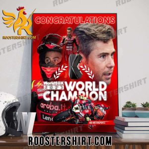 Alvaro Bautista Is The 2023 World Superbike Champion Poster Canvas