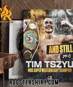 And Still The King Tim Tszyu WBO Super Welterweights Champion 2023 Poster Canvas