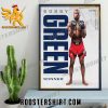 BACK-TO-BACK WINS FOR BOBBY GREEN UFC Vegas 80 POSTER CANVAS