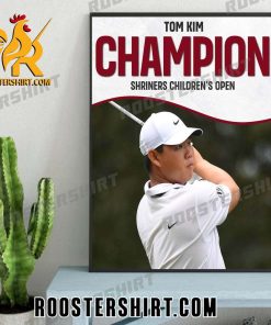 Back To Back In Vegas Tom Kim Shriners Children’s Open Champions 2023 Poster Canvas