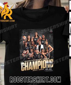 Back To Back Las Vegas Aces Champions 2023 WNBA T-Shirt