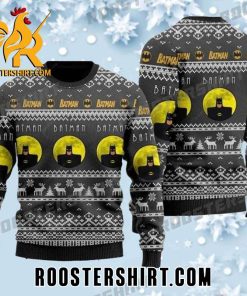 Batman Icon Mix Christmas Pattern Ugly Sweater