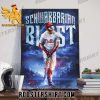 Beast Mode Activated Schwarbarian Blast Kyle Schwarber Philadelphia Phillies NLCS 2023 Poster Canvas