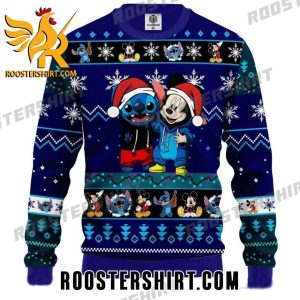 Best Friends Mickey Mouse And Stitch Christmas Sweater
