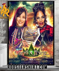 Bianca Belair Vs Iyo Sky At WWE Crown Jewel 2023 Poster Canvas