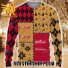Budweiser Beers Mix Reindeer Pattern Ugly Christmas Sweater