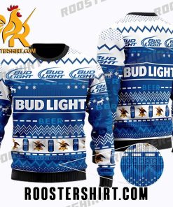 Busch Light Logo Pattern Ugly Christmas Sweater Gift For Beer Lover