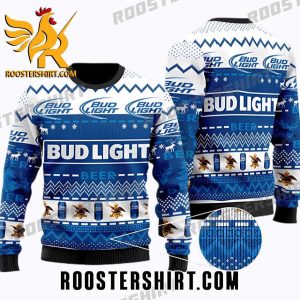 Busch Light Logo Pattern Ugly Christmas Sweater Gift For Beer Lover