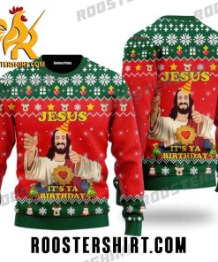 Buy Now Jesus It’s Ya Birthday Ugly Christmas Sweater