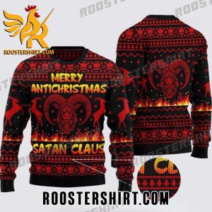 Buy Now Merry Satanic Antichristmas Satan Claus Ugly Christmas Sweater