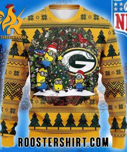 Buy Now NFL Green Bay Packers Minion Logo Ideas Ugly Christmas Sweater