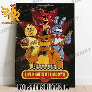 Can You Survive Five Nights at Freddy’s Poster Canvas