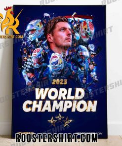 Celebrating the Third Star 2023 Formula 1 World Champion Max Verstappen Poster Canvas