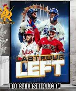 Championship Series are set Texas Rangers vs Houston Astros And Arizona Diamondbacks vs Philadelphia Phillies Poster Canvas