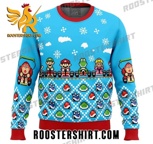 Characters Mario Kart Ugly Christmas Sweater