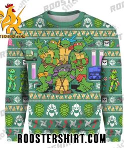 Characters Ninja Turtle Ugly Christmas Sweater Gift For True Fans