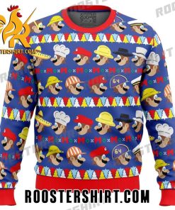 Characters Super Mario Odyssey Pattern Ugly Christmas Sweater