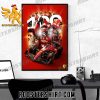 Charles Leclerc 100 Grands Prix Scuderia Ferrari Poster Canvas