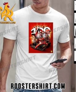 Charles Leclerc 100 Grands Prix Scuderia Ferrari T-Shirt
