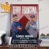Cheers to a great career Tito Terry Francona Poster Canvas