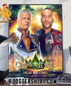 Coming Soon Cody Rhodes Vs Damian Priest At WWE Crown Jewel Poster Canvas