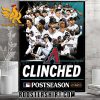 Congrats Arizona Diamondbacks Clinched Postseason 2023 MLB Poster Canvas
