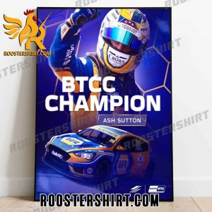 Congrats Ashley Sutton Champions 2023 British Touring Car Championship Poster Canvas