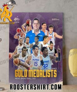 Congrats Gilas Pilipinas Champions 2023 19th Asian Games Gold Medalists Mens Basketball 5×5 Poster Canvas