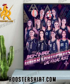 Congrats Las Vegas Aces Repeat As WNBA Champions 2023 Poster Canvas