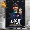 Congrats Lee Kiefer Champions 4 Peat 4x Pan American Games Gold Medalist Womens Foil Fencing Poster Canvas