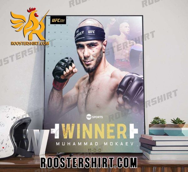 Congrats Muhammad Mokaev Remains Undefeated UFC 294 Poster Canvas
