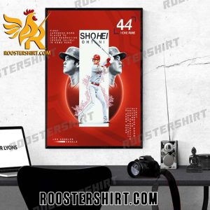 Congrats Shohei Ohtani 44 Home Runs Poster Canvas