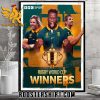 Congrats South Africa have won the men’s Rugby World Cup for a record fourth time Poster Canvas