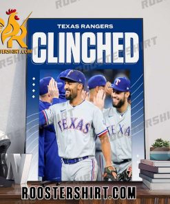 Congrats Texas Rangers Clinched Postseason 2023 Poster Canvas