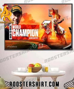 Congratulations Alvaro Bautista Champs 2023 Back To Back World Champions Poster Canvas