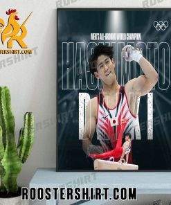 Congratulations Hashimoto Daiki Champions 2023 Mens All Around World Championship Poster Canvas
