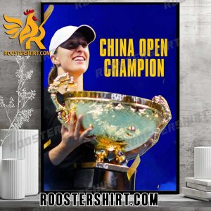 Congratulations Iga Swiatek China Open Champions 2023 Poster Canvas