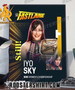 Congratulations Iyo Sky Champions 2023 WWE Womens Champions WWE Fastlane Poster Canvas