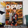 Congratulations Jesse Love Champions 2023 Arca Menards Series Champ Poster Canvas